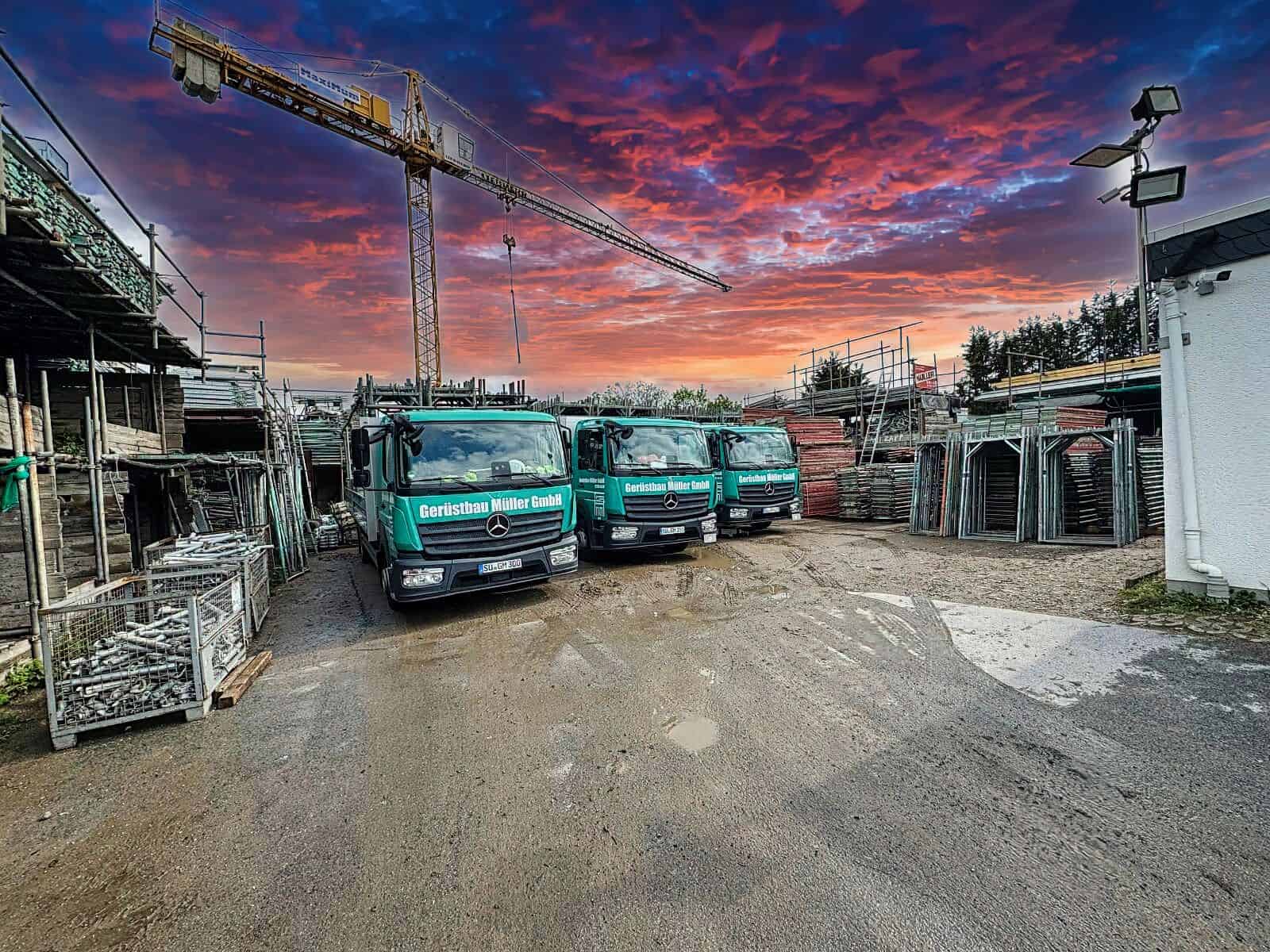 Scaffolding warehouse in Cologne